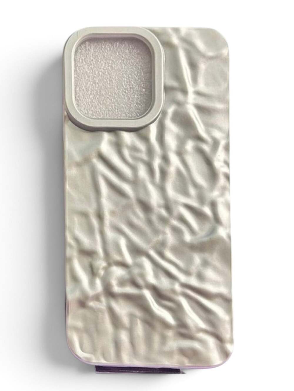 NWT Silver Metallic iPhone 14 Plus Case Textured Slim Minimal Cover